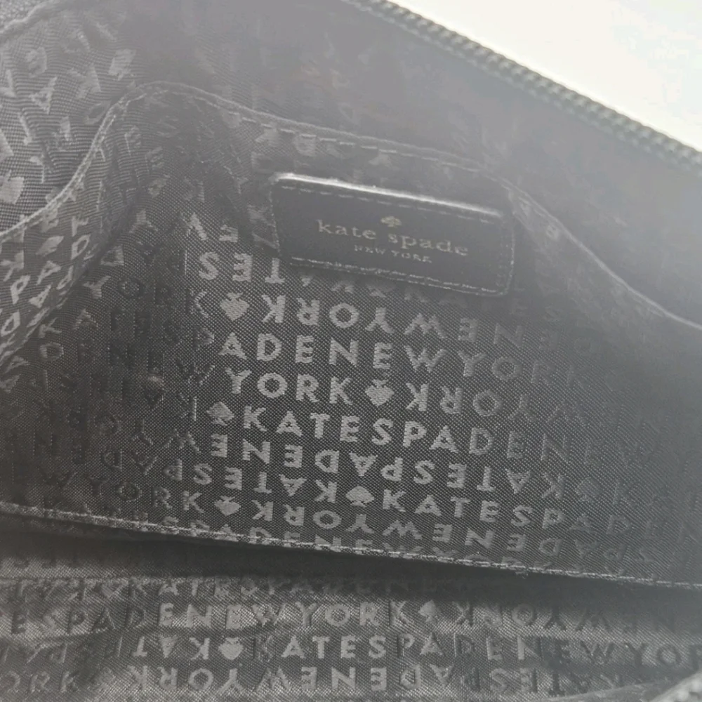 Kate Spade Black and Silver Shoulder Bag with Striped Design - Picture 4 of 7